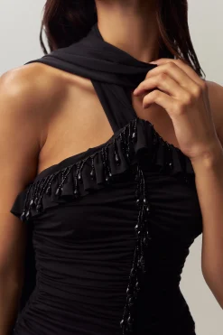 GUIZIO Empress Wrap Around Gown- Midi Dresses|Dresses