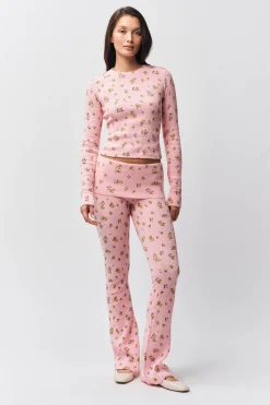 GUIZIO Flared Thermal Pant- Pants