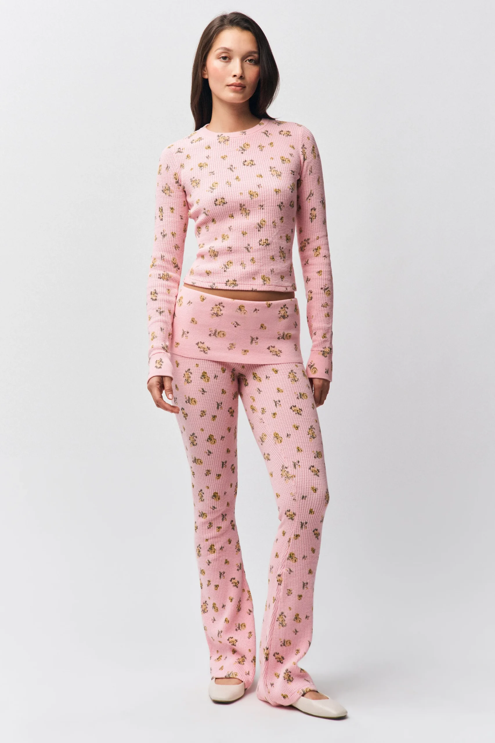 GUIZIO Flared Thermal Pant- Pants