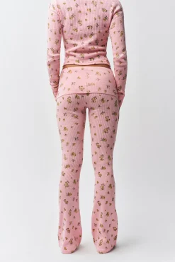 GUIZIO Flared Thermal Pant- Pants