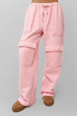 GUIZIO Fleece Cargo Sweatpant- Pants