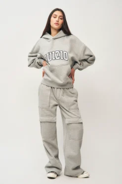 GUIZIO Fleece Cargo Sweatpant- Pants
