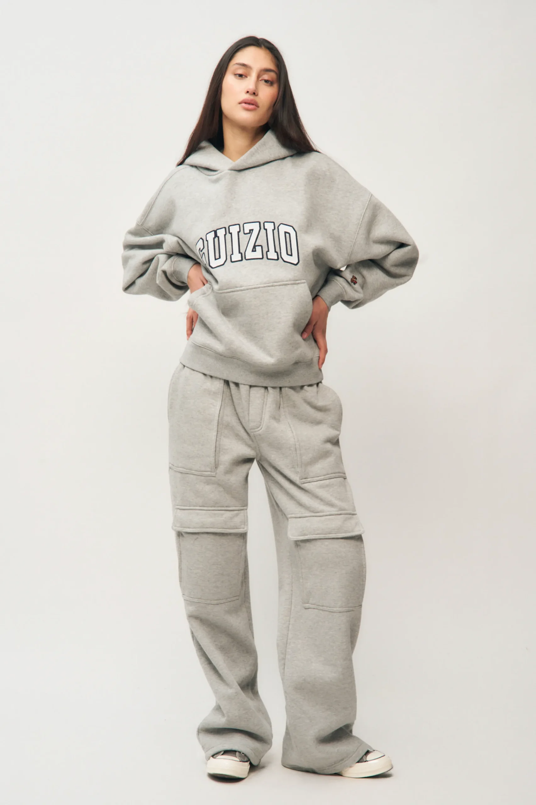 GUIZIO Fleece Cargo Sweatpant- Pants