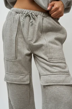 GUIZIO Fleece Cargo Sweatpant- Pants