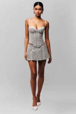 GUIZIO Floriane Gingham Skort- Mini Skirts|Skirts