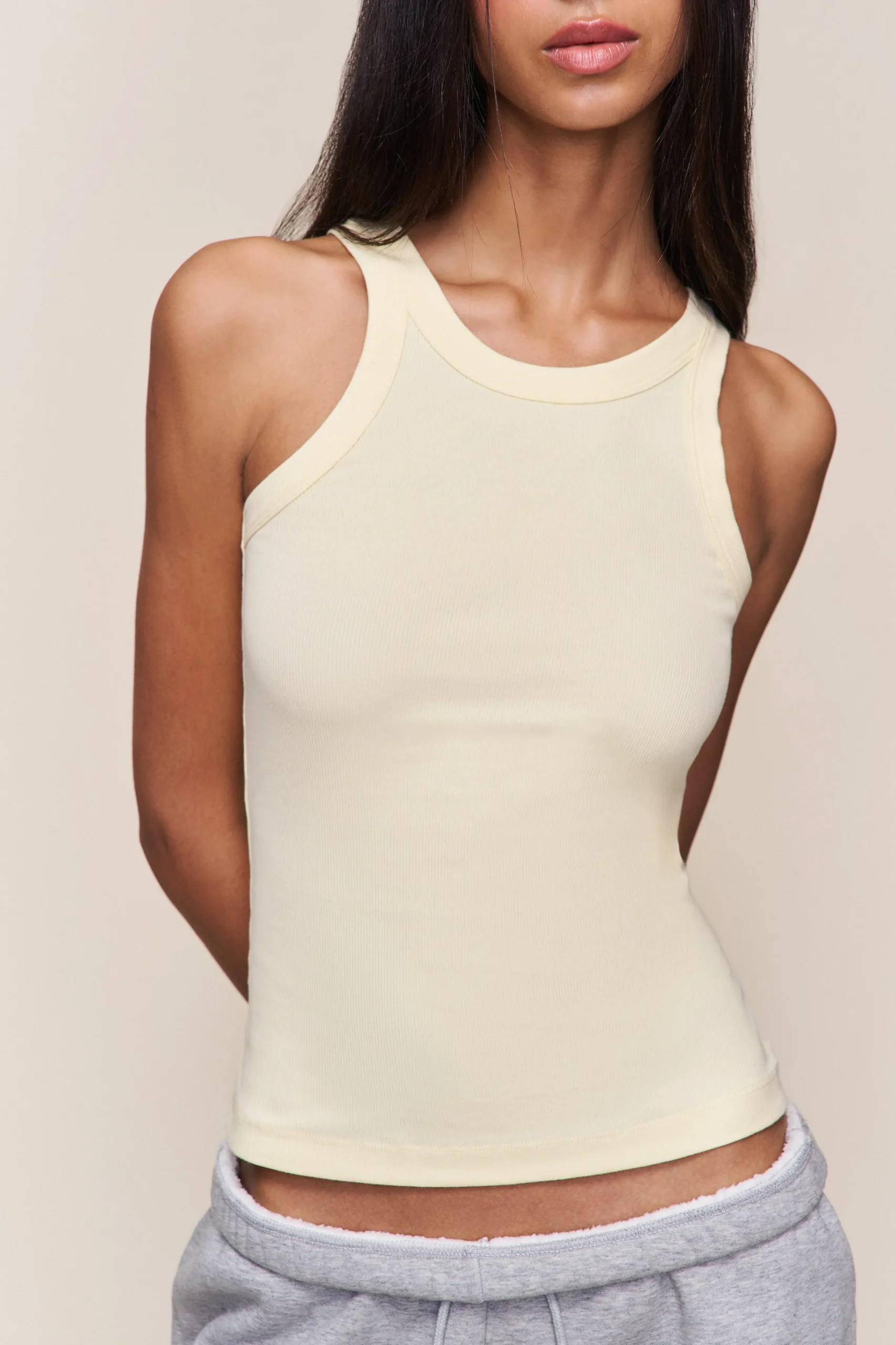 GUIZIO Full Length Cotton Tank- Sleeveless Tops|Tops