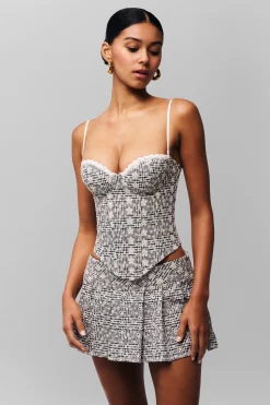 GUIZIO Genevieve Gingham Bustier- Corsets|Corsets