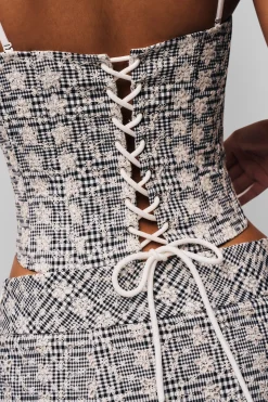 GUIZIO Genevieve Gingham Bustier- Corsets|Corsets