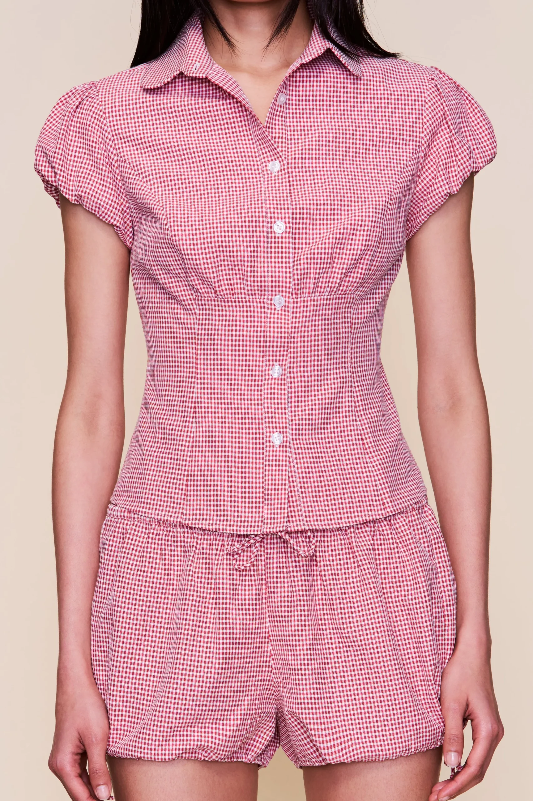 GUIZIO Gingham Bloomer- Shorts
