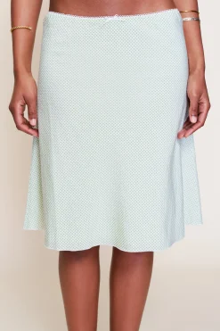GUIZIO Gingham Paloma Skirt- Midi Skirts|Skirts