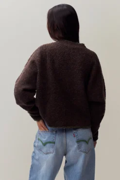GUIZIO Heart Sweater- Knitwear|Tops