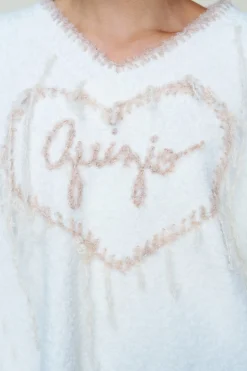 GUIZIO Heart Wool Sweater- Sweaters