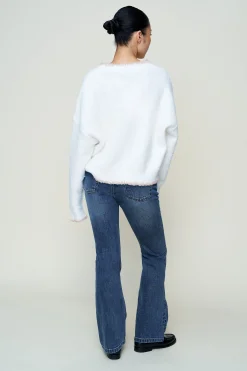 GUIZIO Heart Wool Sweater- Sweaters