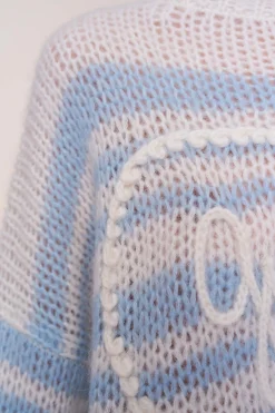 GUIZIO Mohair-Blend Heart Sweater- Sweaters
