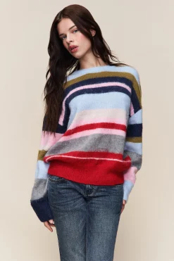 GUIZIO Hawley Oversized Stripe Wool Jumper- Sweaters|Knitwear
