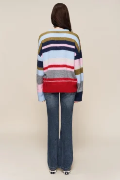 GUIZIO Hawley Oversized Stripe Wool Jumper- Sweaters|Knitwear
