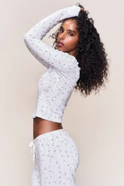 GUIZIO Honey Long Sleeve Top- Long Sleeve Tops|Tops