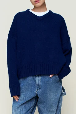 GUIZIO Joni Cashmere V-Neck Jumper- Sweaters