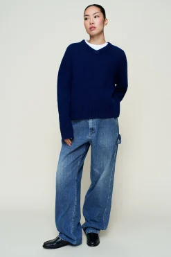 GUIZIO Joni Cashmere V-Neck Jumper- Sweaters