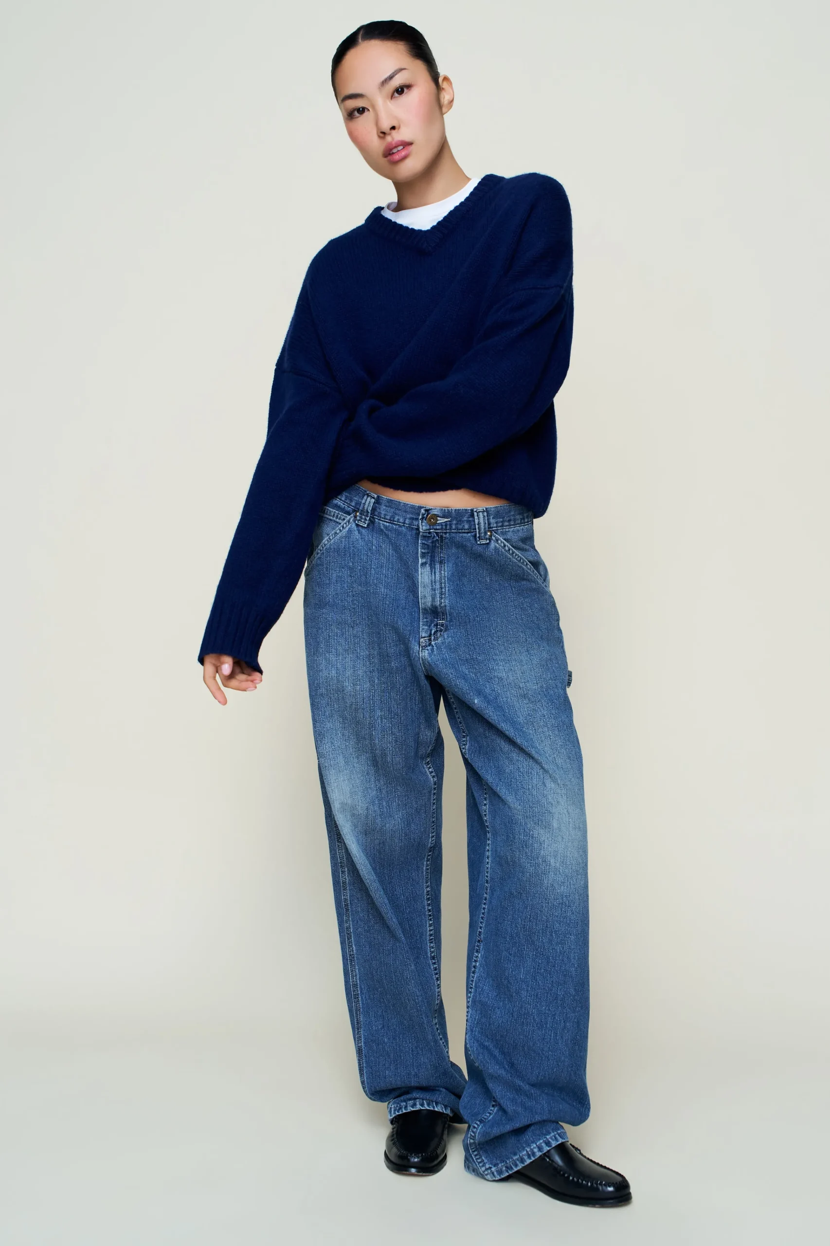 GUIZIO Joni Cashmere V-Neck Jumper- Sweaters