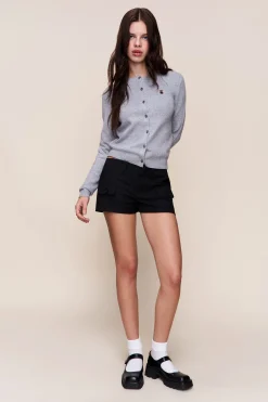 GUIZIO June Relaxed Wool Cardigan- Sweaters|Knitwear
