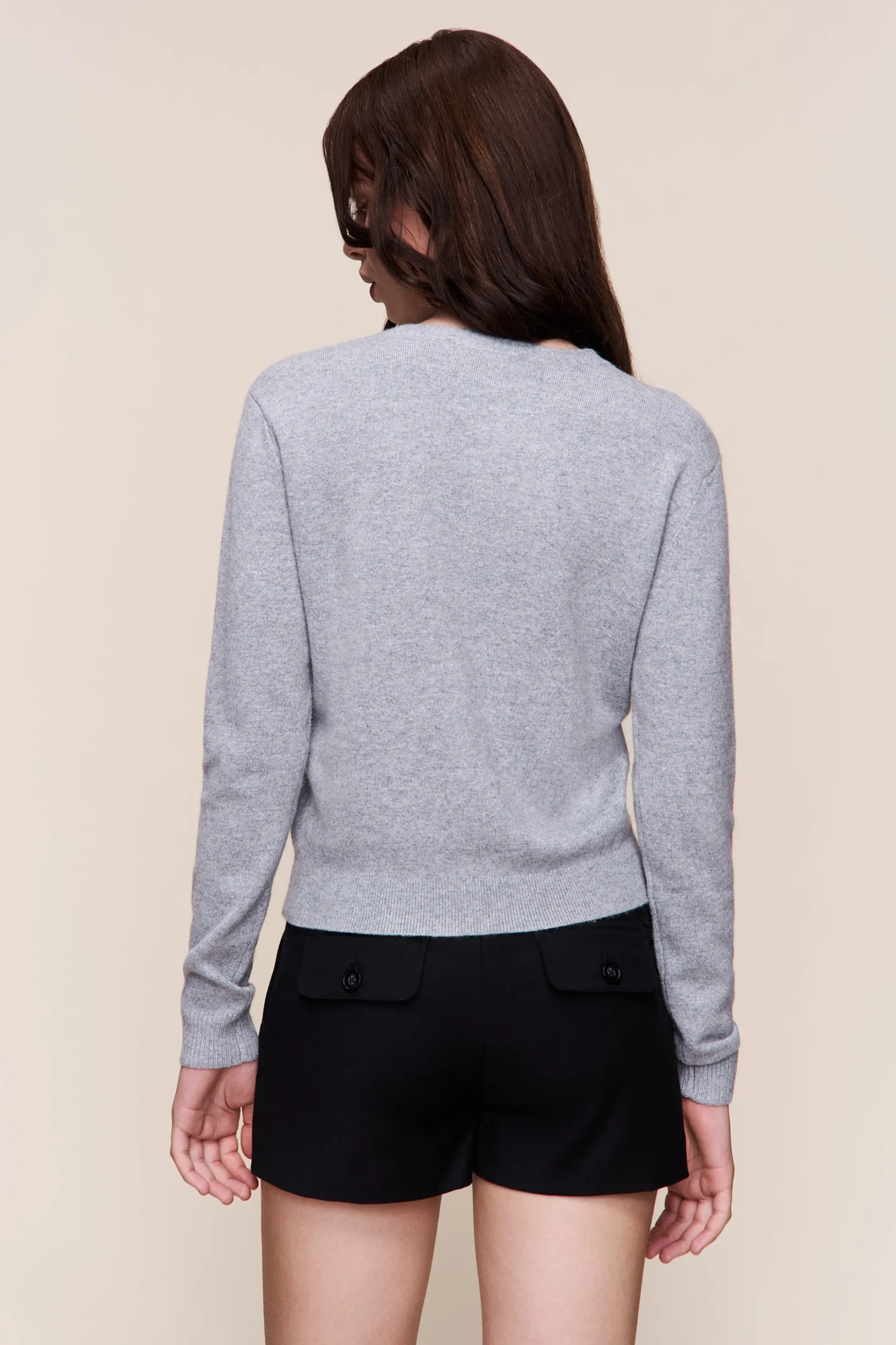 GUIZIO June Relaxed Wool Cardigan- Sweaters|Knitwear