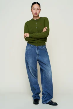 GUIZIO June Relaxed Wool Cardigan- Sweaters