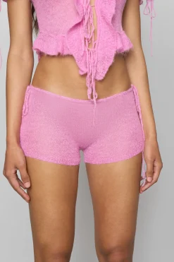 GUIZIO Knit Side Tie Short- Knitwear|Shorts