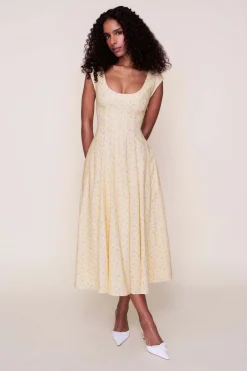 GUIZIO Leila Dress- Midi Dresses|Dresses