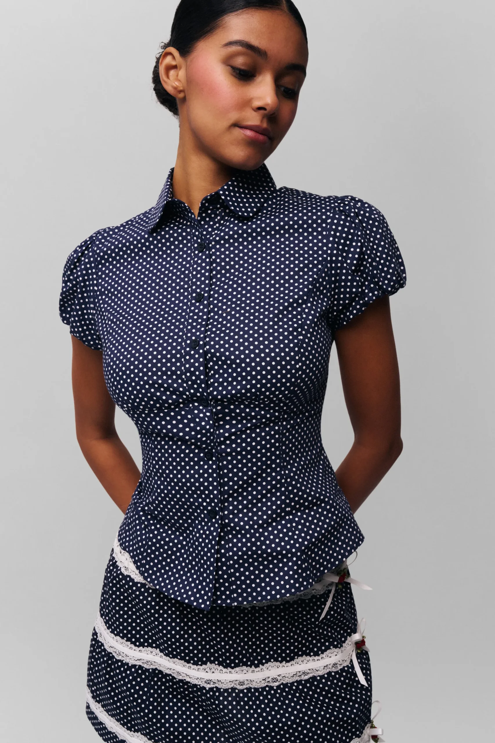 GUIZIO Liana Top- Short Sleeve Tops|Tops