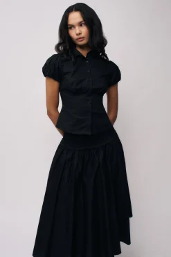 GUIZIO Liana Top- Short Sleeve Tops|Tops