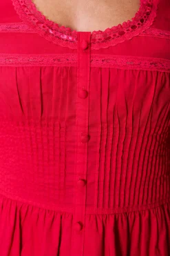 GUIZIO Lille Pintuck Dress- Mini Dresses|Dresses