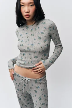 GUIZIO Long Sleeve Thermal Top- Long Sleeve Tops|Tops