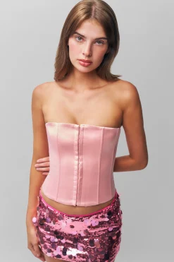 GUIZIO Low Rise Paillette Skirt- Mini Skirts|Skirts