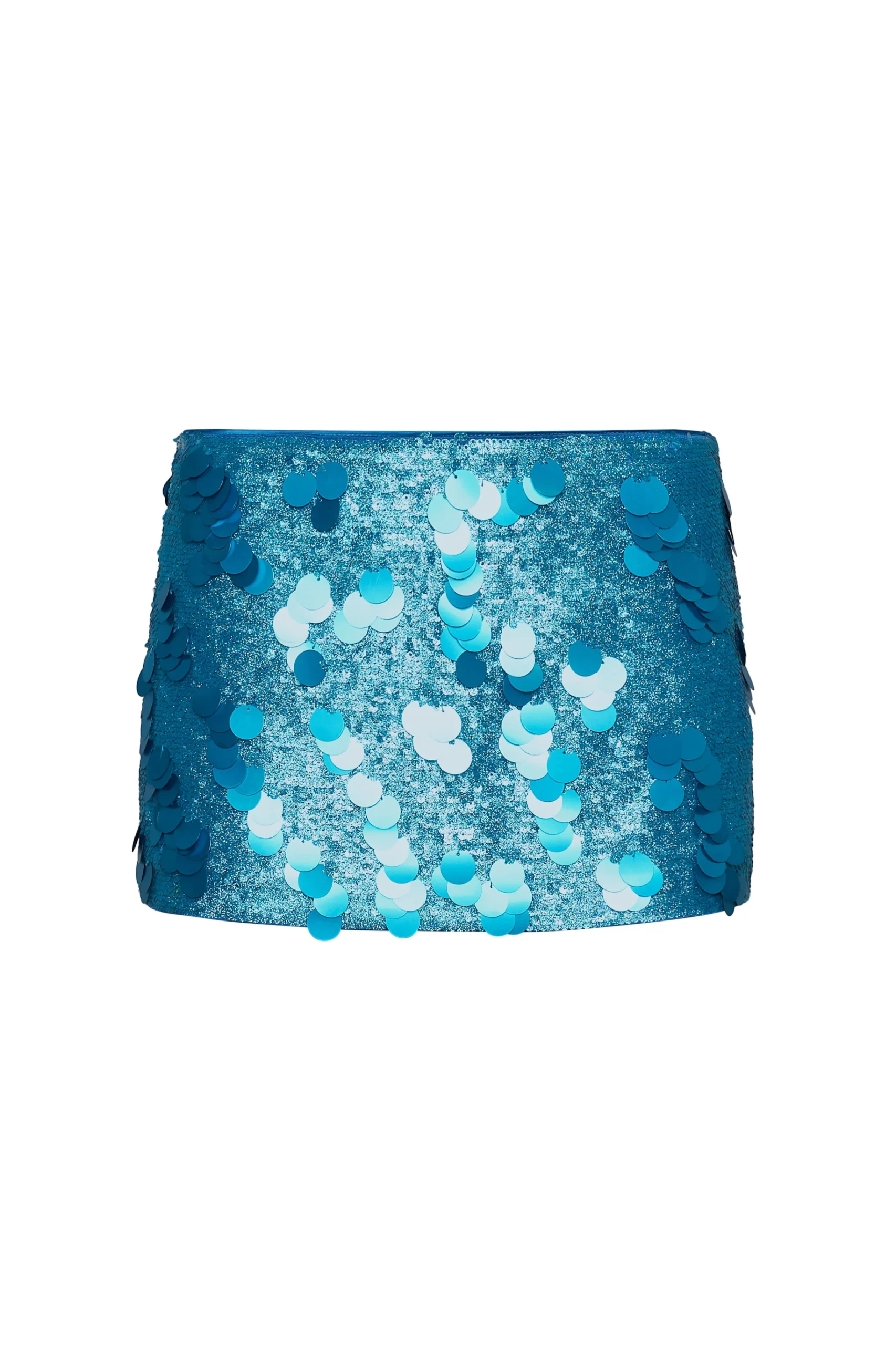 GUIZIO Low Rise Paillette Skirt- Mini Skirts|Skirts