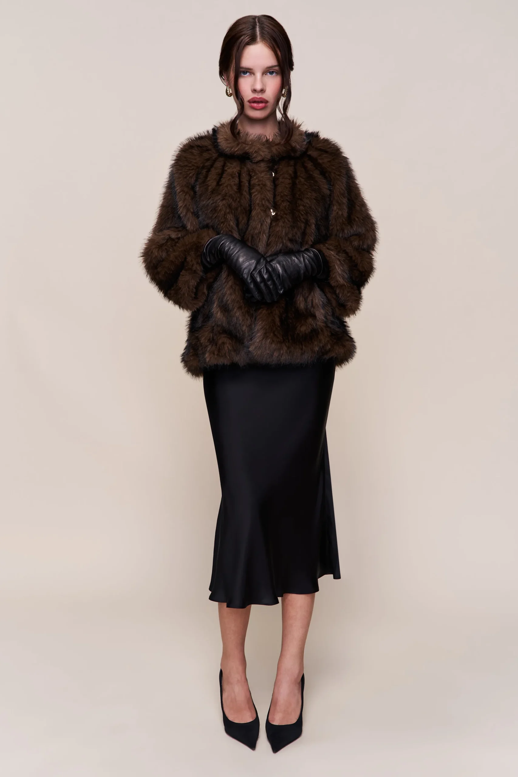 GUIZIO Lucienne Faux Fur Topper- Jackets