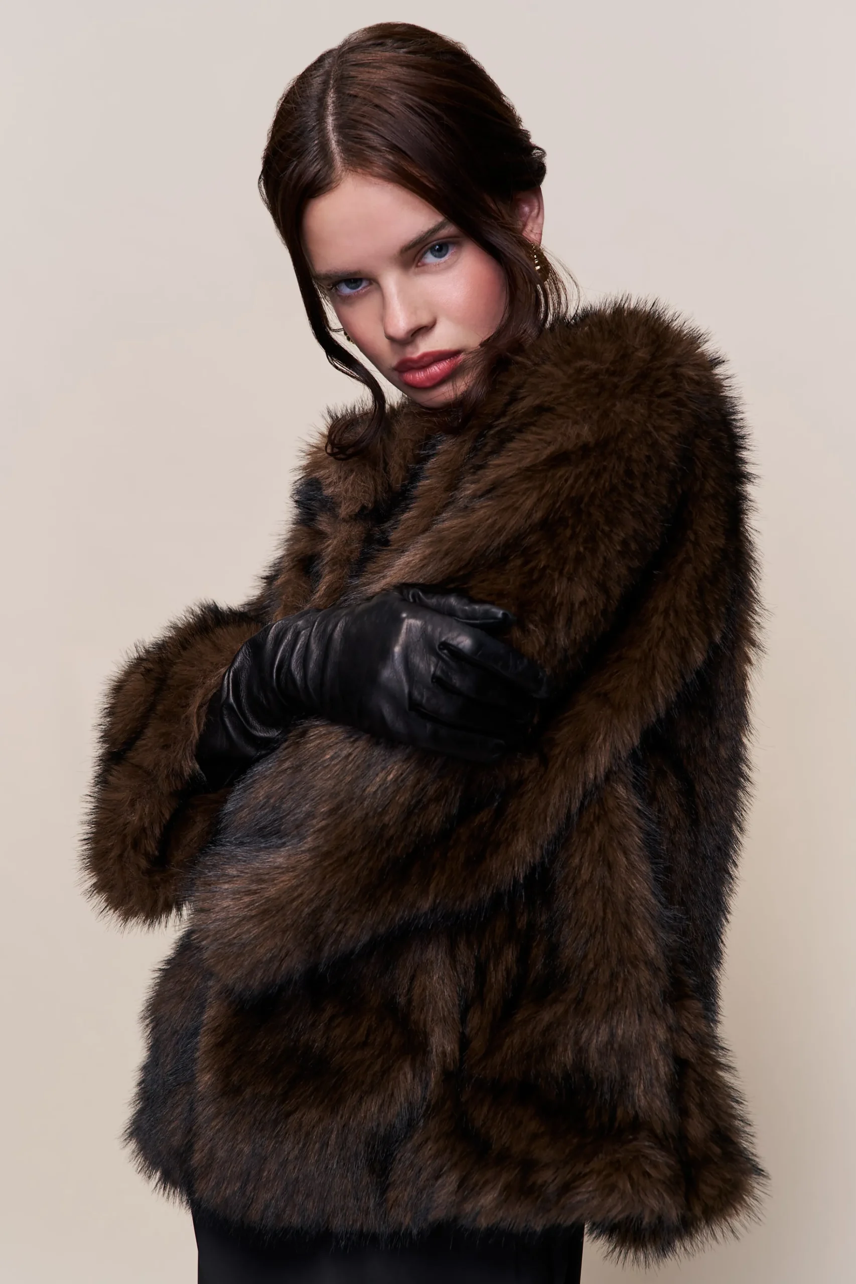 GUIZIO Lucienne Faux Fur Topper- Jackets