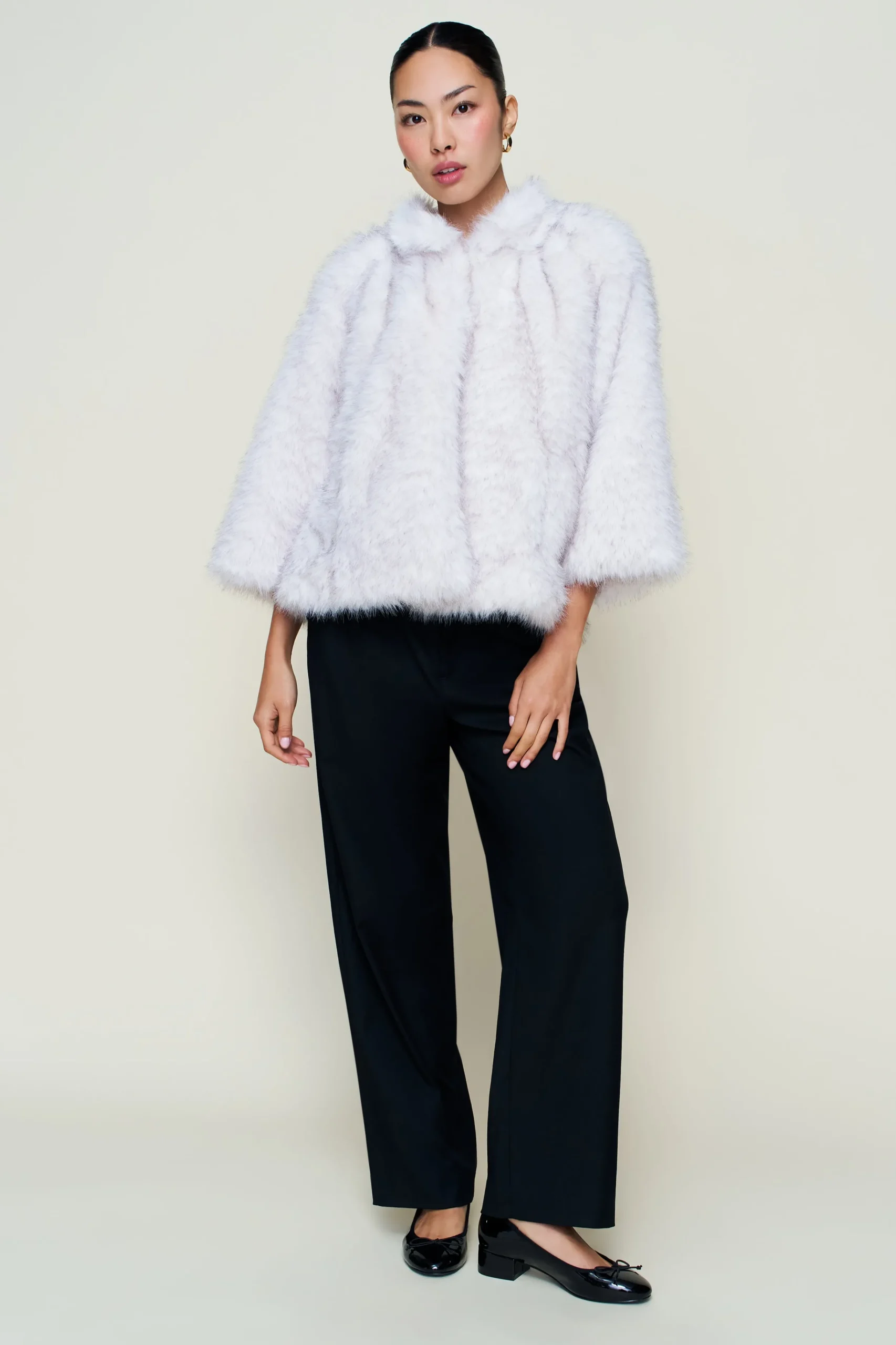 GUIZIO Lucienne Faux Fur Topper- Jackets