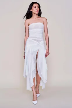 GUIZIO Lyla Twist Dress- Midi Dresses|Dresses