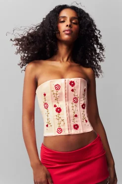 GUIZIO Meadows Satin Corset- Corsets|Corsets