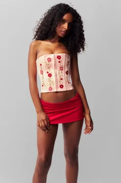 GUIZIO Meadows Satin Corset- Corsets|Corsets