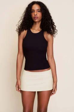 GUIZIO Micro Mini Stretch Skirt- Mini Skirts|Skirts