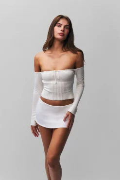 GUIZIO Micro Mini Stretch Skirt- Mini Skirts|Skirts