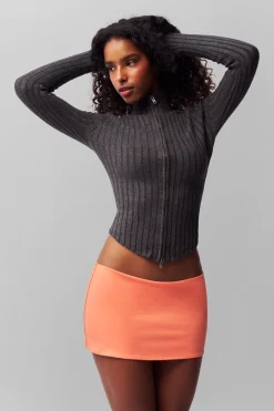 GUIZIO Micro Mini Stretch Skirt- Mini Skirts|Skirts