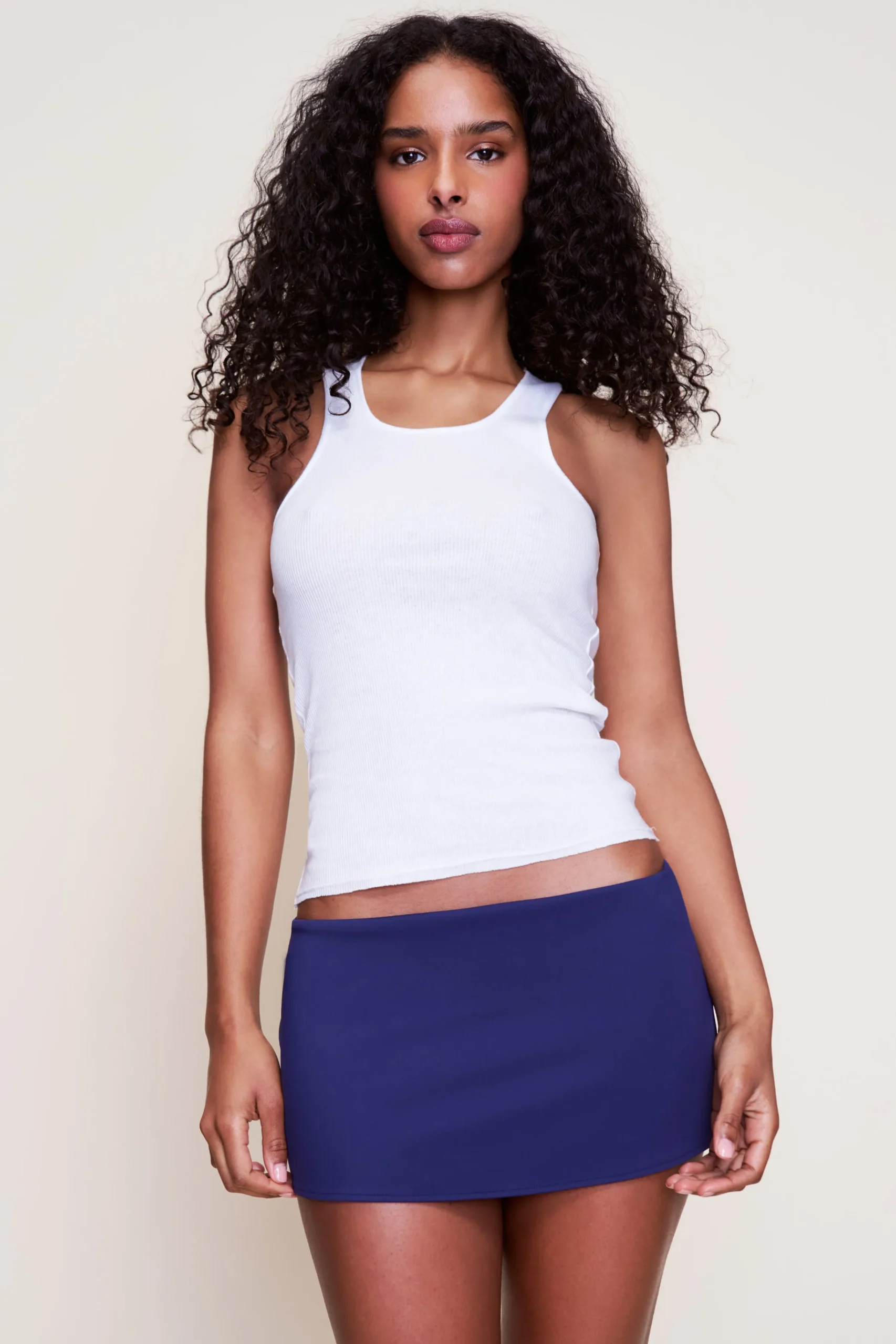 GUIZIO Micro Mini Stretch Skirt- Mini Skirts|Skirts