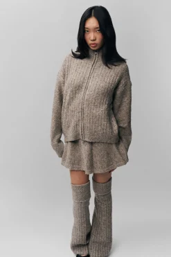 GUIZIO Mila Zip Up- Sweaters|Knitwear