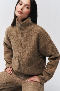 GUIZIO Mila Zip Up- Sweaters|Knitwear
