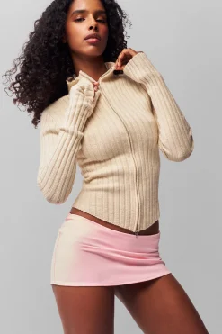 GUIZIO Nell Zip Up- Sweaters|Knitwear