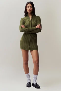 GUIZIO Nell Zip Up Dress- Mini Dresses