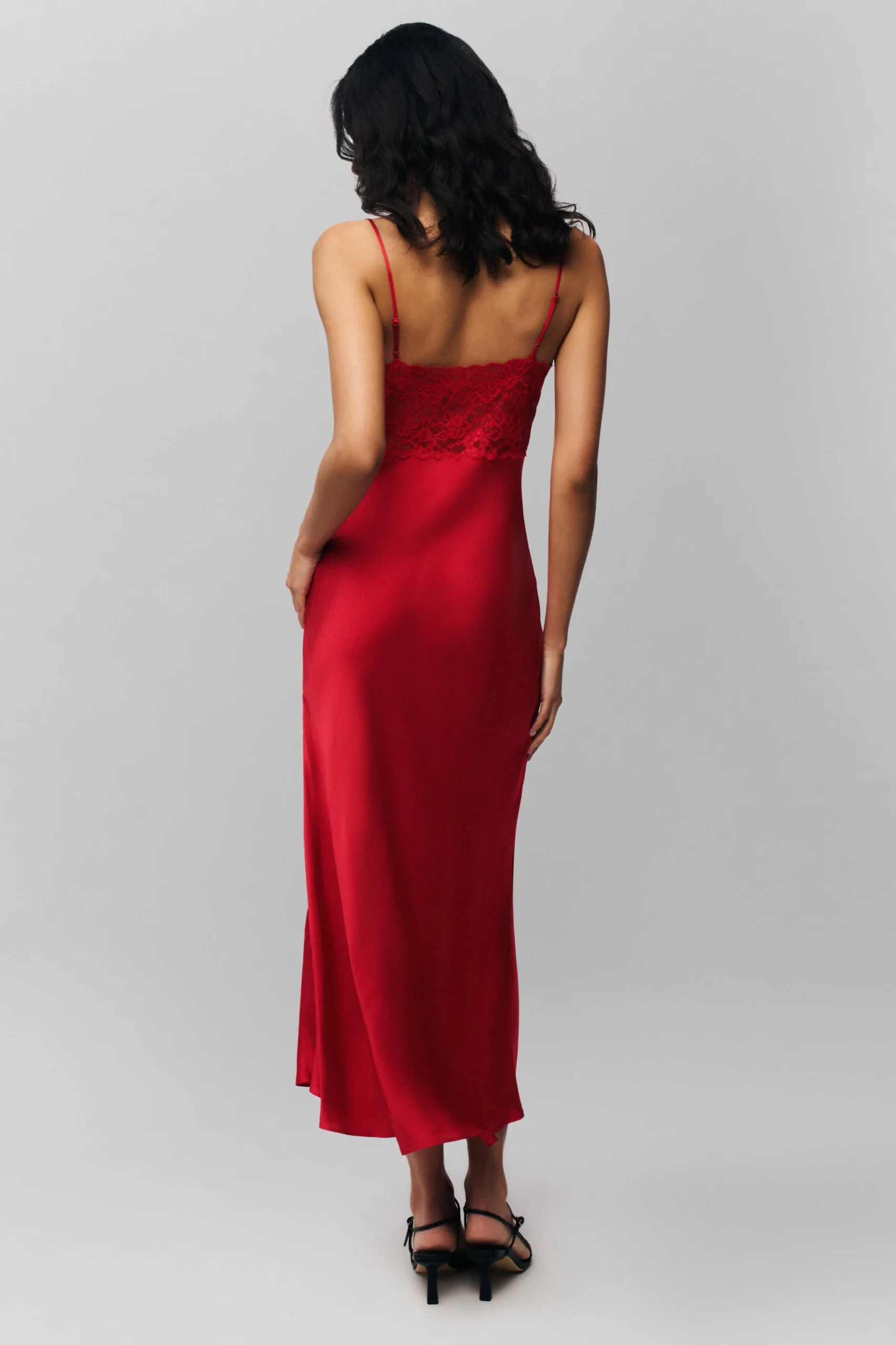GUIZIO Nova Slip Midi Dress- Midi Dresses|Dresses